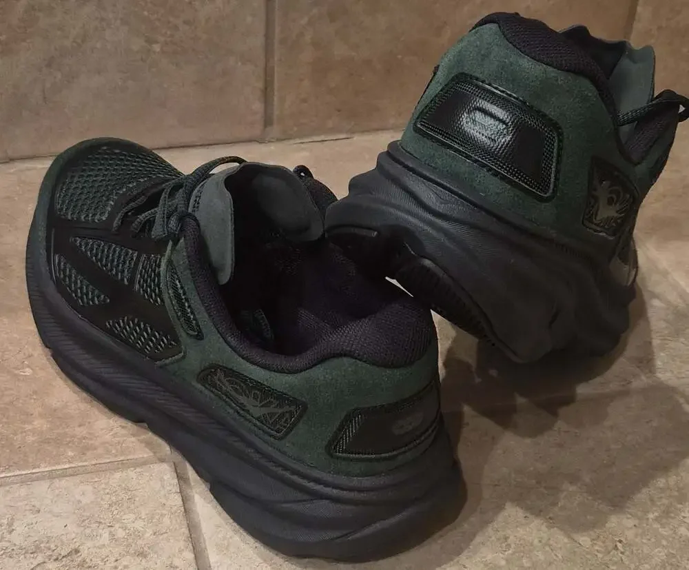 HOKA U Clifton One9 S Forest Green / Black Lifestyle Sneakers